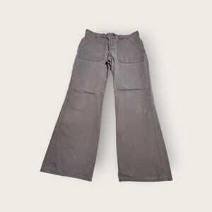 Vintage Y2k American Eagle Outfitters grey low rise button fly wide leg pants